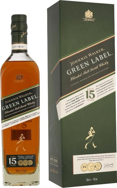 Produktbild Johnnie Walker Green Label (Blended Whisky, Scotch Whisky, 1 x 70 cl)