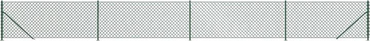 Produktbild VidaXL Maschendrahtzaun mit Bodenflansch Grün 0,8x10 m, Farbe