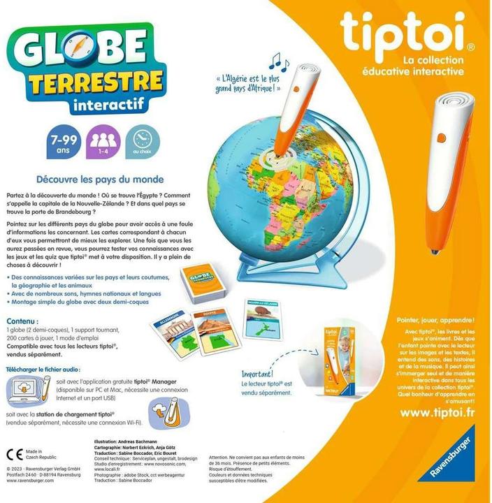 Actual product image tiptoi Globe interactif (French)