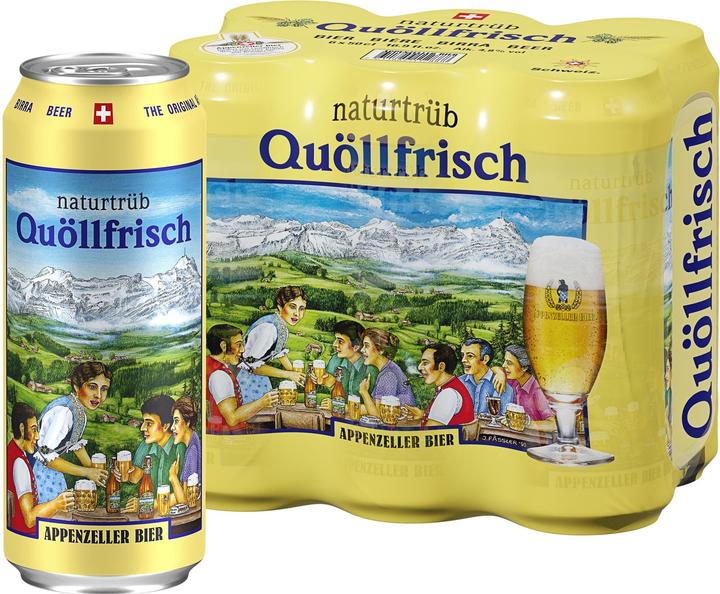 Appenzeller Bier Quöllfrisch naturtrüb (6 x 50 cl)