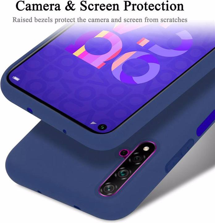 Productafbeelding Cadorabo TPU Liquid Silicone Case Cover (Huawei Nova 5T, TCL 20S, LG K20)