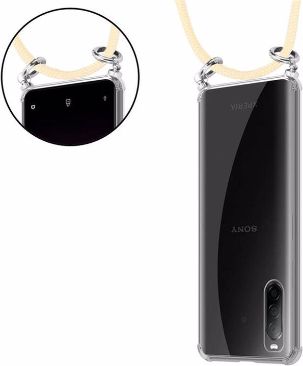 Produktbild Cadorabo TPU Handy Kette SILBER Cover