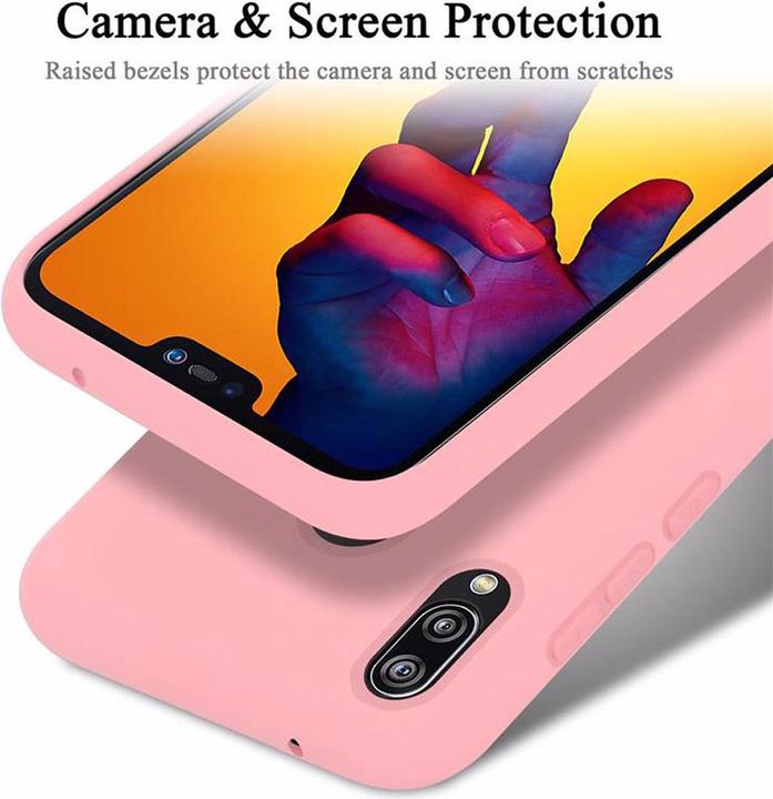 Actual product image Cadorabo TPU Liquid Silicone Case Cover (Huawei Nova 3E, Huawei P20 Lite)