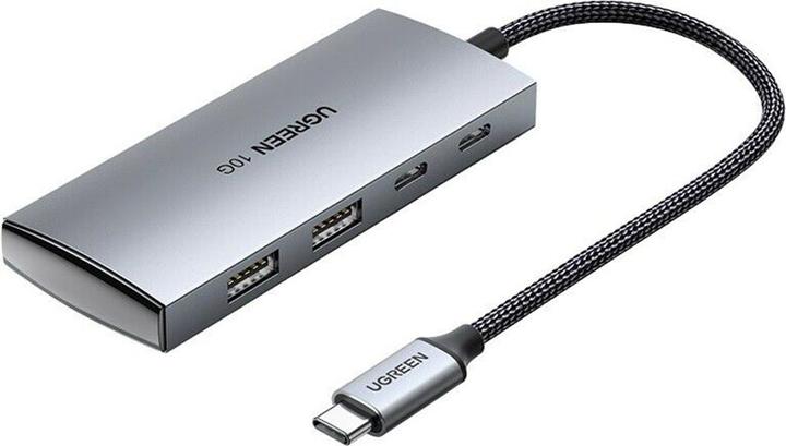 Actual product image Ugreen - Docking Station (30758) - Type-C to 2xUSB-A 3.1, 2xType-C, 10 Gbps - Gray (USB-C)