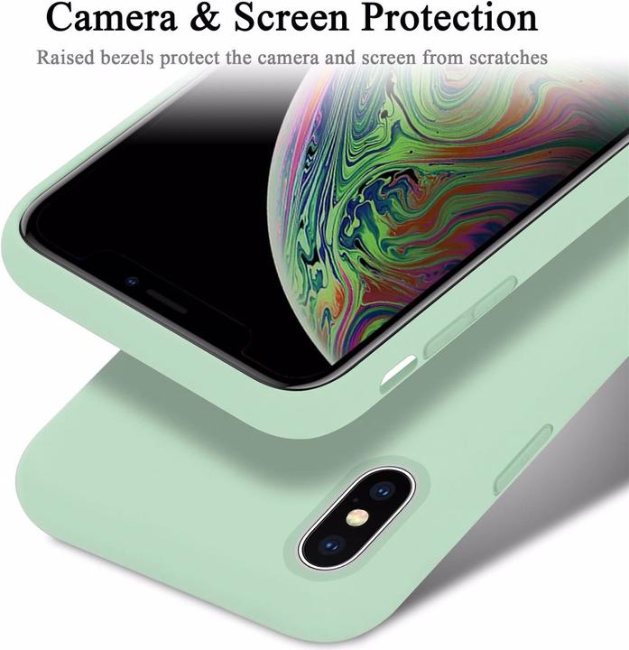 Actual product image Cadorabo TPU Liquid Silicone Case Cover (Apple iPhone XS Max)
