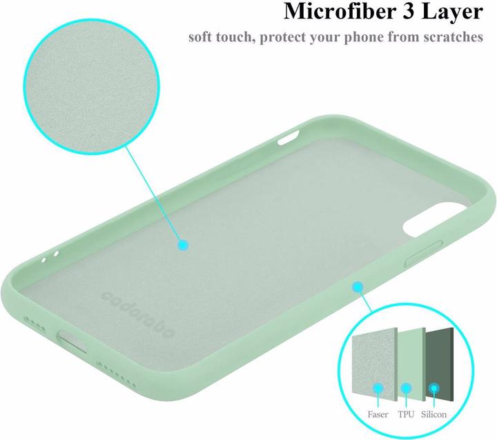 Actual product image Cadorabo TPU Liquid Silicone Case Cover (Apple iPhone XS Max)