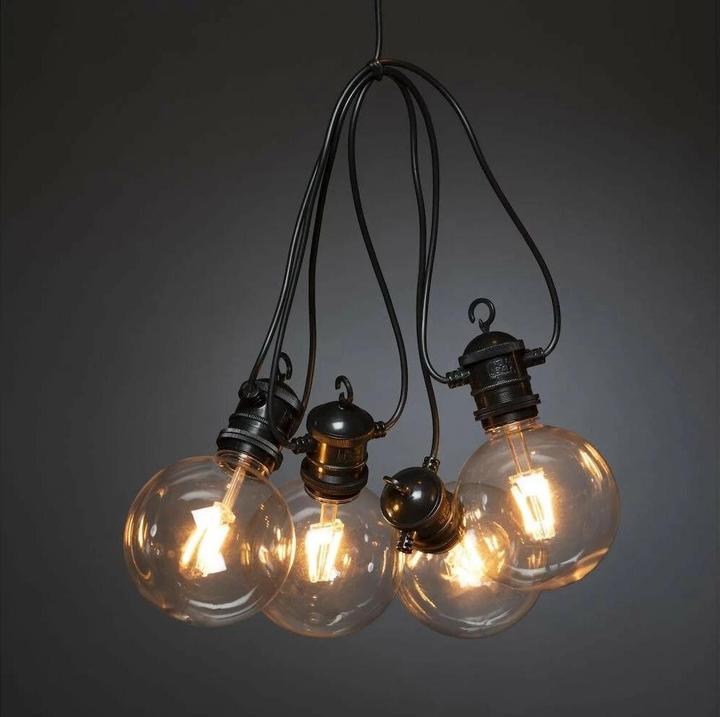 Produktbild Konstsmide 10er LED Lichterkette Retro 4,50 m Lichtfarbe bernstein dimmbar (4.50 m)