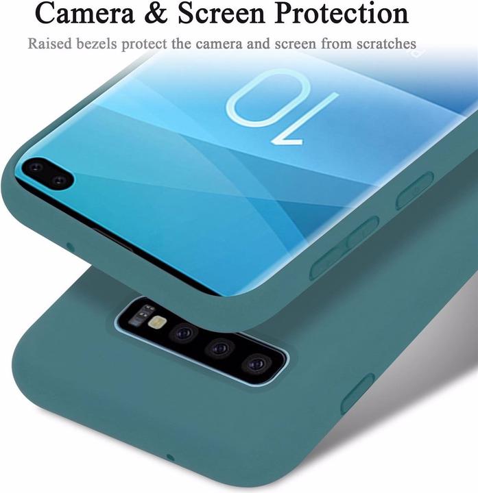 Productafbeelding Cadorabo TPU Liquid Silicone Case Cover (Samsung Galaxy S10+)