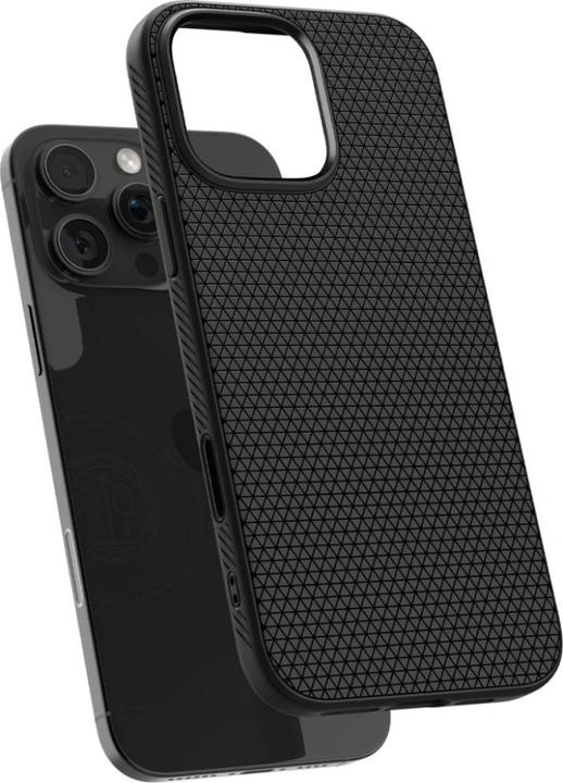 Actual product image Spigen Liquid Air T (MagFit) iPhone 16 Pro Case Matte Black (Apple iPhone 16 Pro)