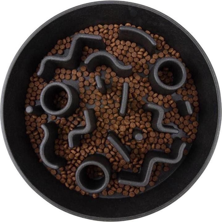 Actual product image District 70 Bamboo Dog Slow Feeder Ø 28 cm, Dark Grey (2.50 l)