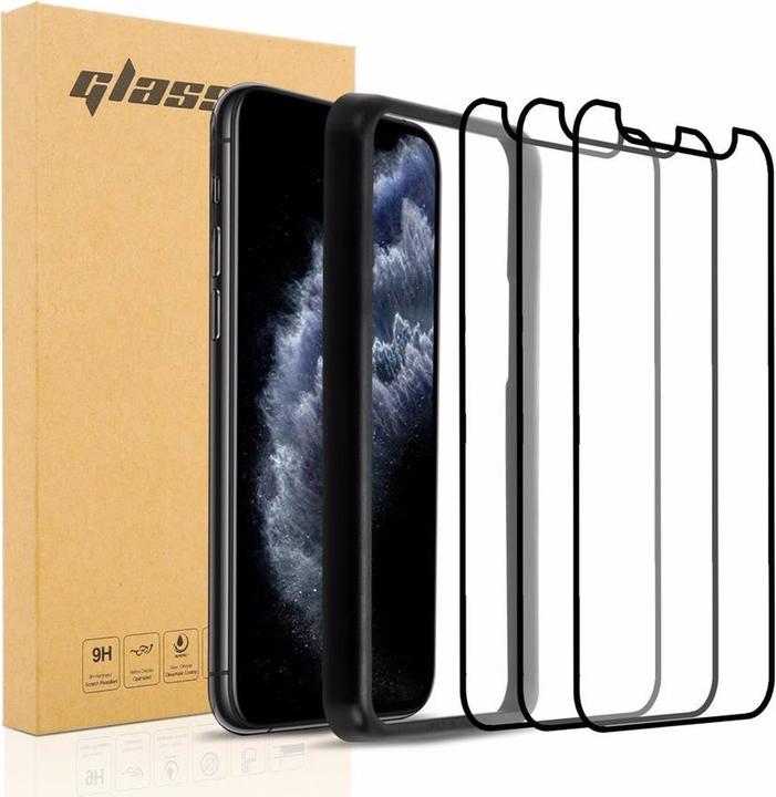 Image du produit Cadorabo Verre de protection d'écran plein écran avec aide au montage (3 pièce(s), Apple iPhone 11 Pro Max)