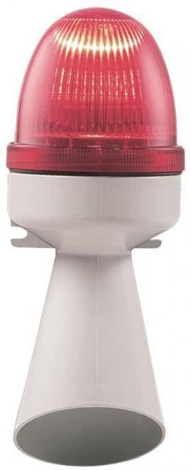 Sirena Segnalatore acustico SLEMMULTISMD24D rosso piccolo con Multi SMD LED 24VDC 38843