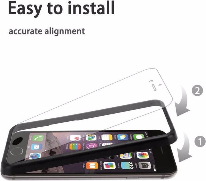 Productafbeelding Cadorabo Schermbeschermend glas met installatiehulp (3 Stuk, Apple iPhone 7)