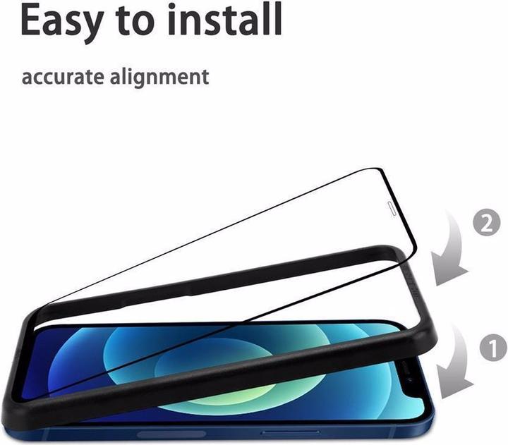 Productafbeelding Cadorabo Volledig schermbeschermend glas met installatiehulp (3 Stuk, Apple iPhone 12 Pro Max)