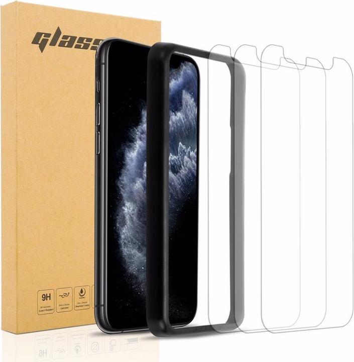 Produktbild Cadorabo Displayschutzglas mit Einbauhilfe (3 Stück, Apple iPhone 11 Pro Max)