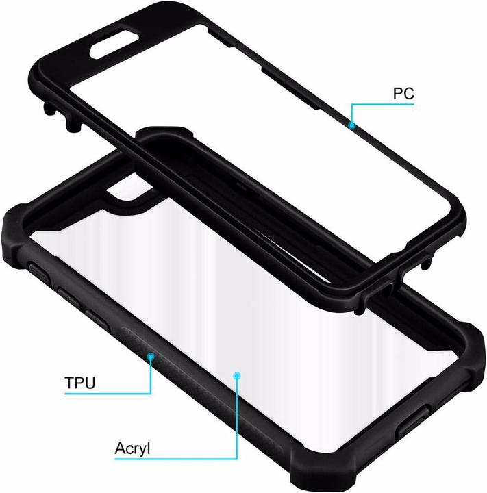 Immagine prodotto Cadorabo Copertura acrilica ibrida 2 in 1 (Apple iPhone SE (seconda generazione), Apple iPhone 7)