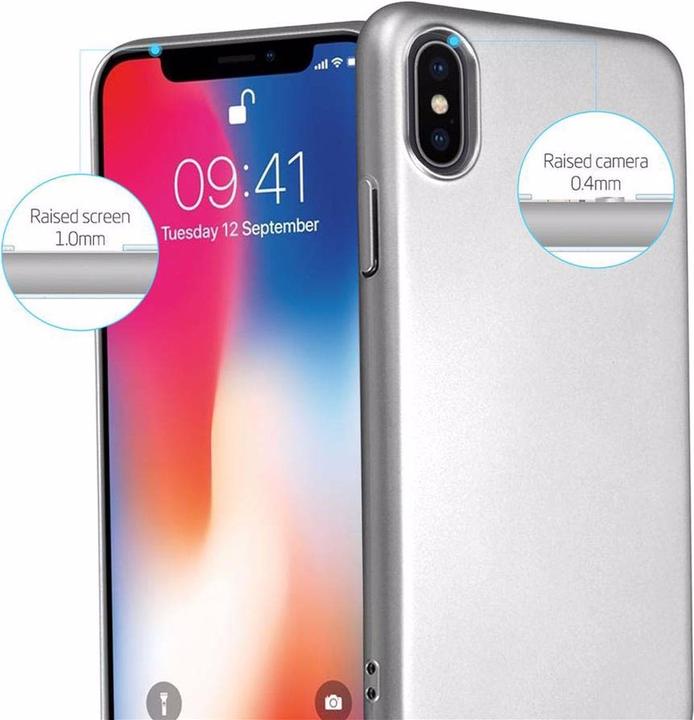 Actual product image Cadorabo Hard Cover Matt Metal Cover (Apple iPhone X)