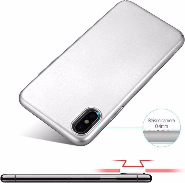 Actual product image Cadorabo Hard Cover Matt Metal Cover (Apple iPhone X)