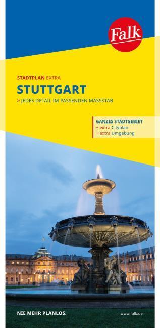 Produktbild Falk Stadtplan Extra Stuttgart 1:20.000