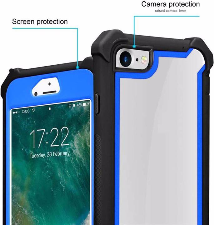 Actual product image Cadorabo Hybrid 2-in-1 Acrylic Cover (Apple iPhone 7, Apple iPhone SE (2nd Gen))