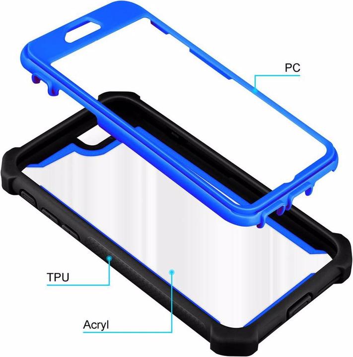 Actual product image Cadorabo Hybrid 2-in-1 Acrylic Cover (Apple iPhone 7, Apple iPhone SE (2nd Gen))