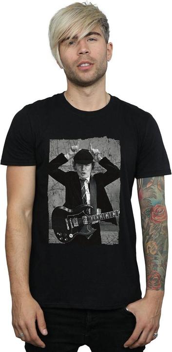 Immagine prodotto AC/DC Angus Young Distressed Photo Maglietta Uomo (L)