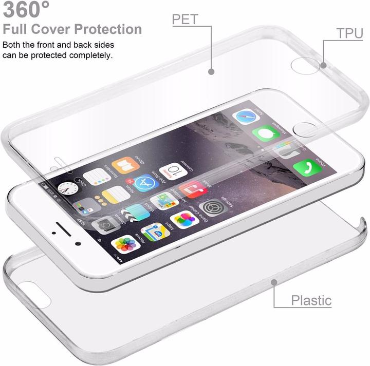 Produktbild Cadorabo TPU 360 Grad Case Cover (Apple iPhone 6 Plus)