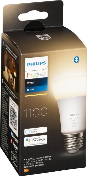 Immagine prodotto Philips Hue Tonalità di bianco (E27, 9.50 W, 1050 lm, 1 x, F)