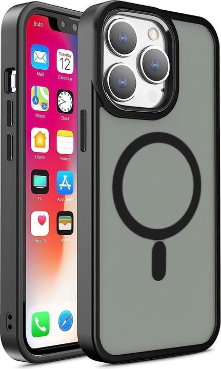Image du produit Hurtel Coque Magnetic Color Matte pour iPhone 15 Pro - noire (Apple iPhone 15 Pro)