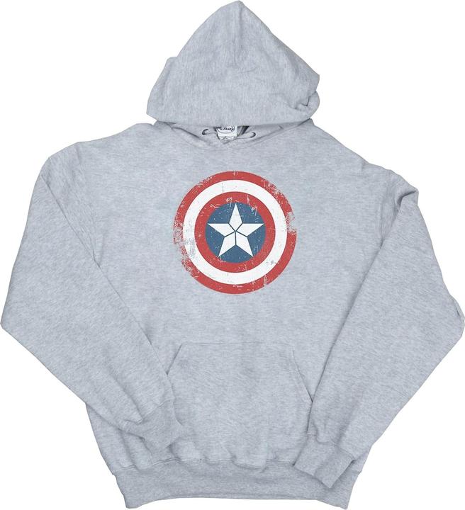 Produktbild Captain America Civil War Distressed Shield Kapuzenpullover (XL)