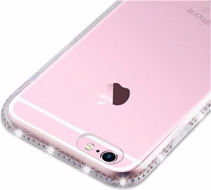 Produktbild Cadorabo TPU Ultra Slim Strass Cover (Apple iPhone 6, Apple iPhone 6s)