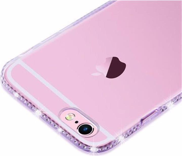 Actual product image Cadorabo TPU Ultra Slim Rhinestone Cover (Apple iPhone 6)