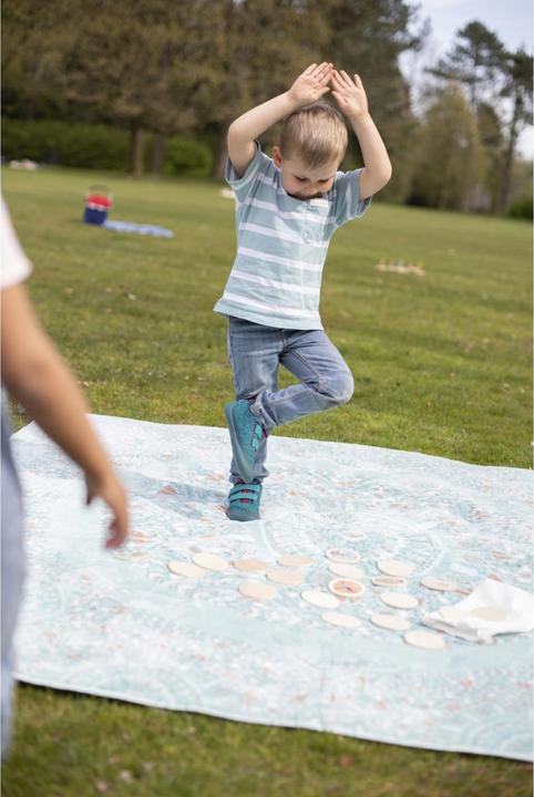 Produktbild Eichhorn Outdoor Bewegungsspiel, animiert Kinder zum Bewegen, Turnen und Auslassen, 20 Spielscheib