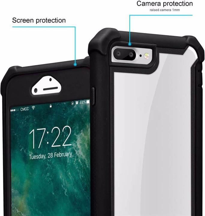 Actual product image Cadorabo Hybrid 2-in-1 Acrylic Cover (Apple iPhone 7 Plus, Apple iPhone 7s Plus)