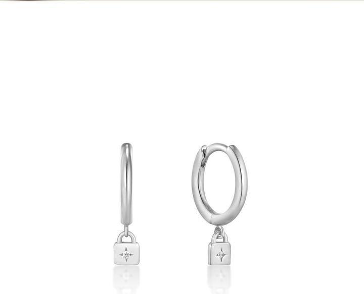 Image du produit Ania Haie Boucles d'oreilles Silver Padlock Huggie (Argent 925)