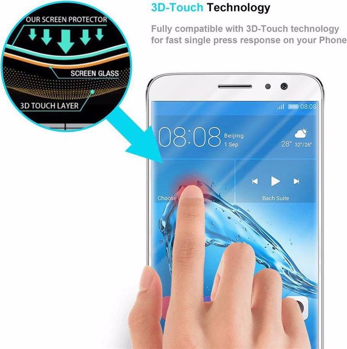 Immagine prodotto Cadorabo Vetro di protezione del display a schermo intero (1 Pezzo/i, Huawei Nova Plus)
