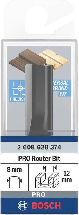 Produktbild Bosch Professional Zubehör Nutfräser, 8 mm, D1 12 mm, L 32 mm, G 62 mm