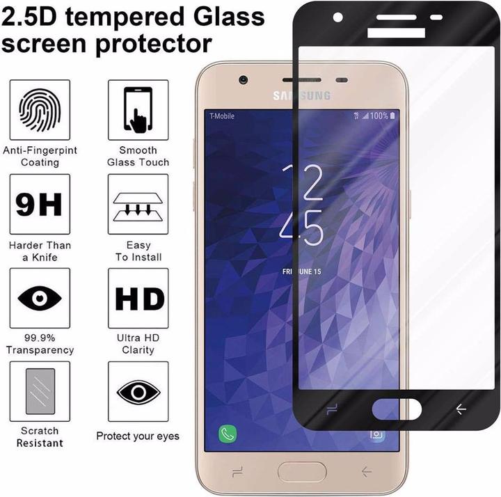 Image du produit Cadorabo Verre de protection d'écran plein écran (1 pièce(s), Samsung Galaxy J3 (2018))