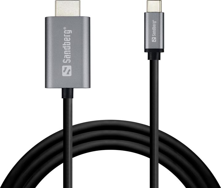 Sandberg USB Typ C — HDMI (Typ A) (2 m, HDMI, USB Typ C)