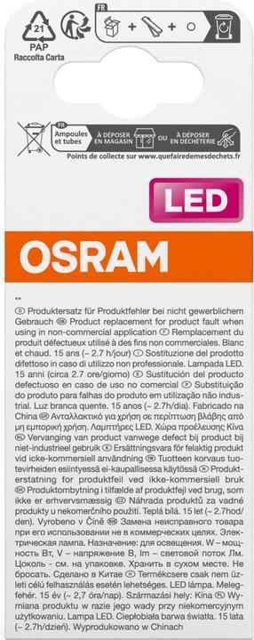 Image du produit Osram Star R50 (E14, 4.30 W, 345 lm, 1 x, F)