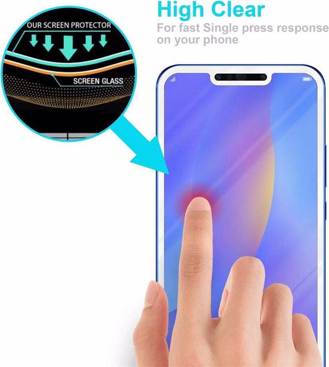 Produktbild Cadorabo Vollbild Displayschutzglas (1 Stück, Huawei P Smart Pro (2019))