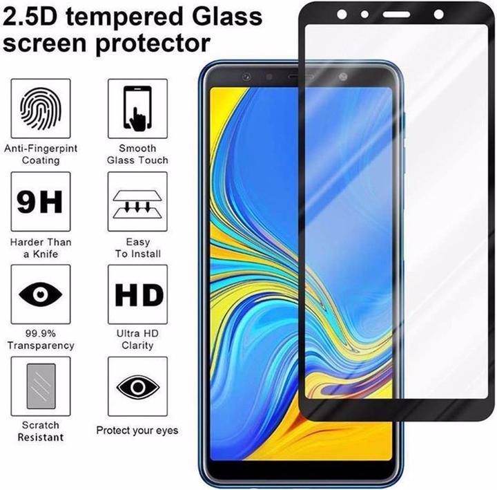 Produktbild Cadorabo Vollbild Displayschutzglas (1 Stück, Samsung Galaxy A7 (2018))