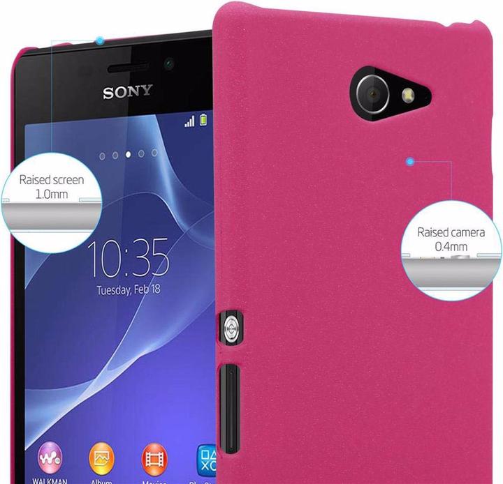 Image du produit Cadorabo Couverture rigide Frosty Cover (Sony Xperia M2, Sony Xperia M2 Aqua)