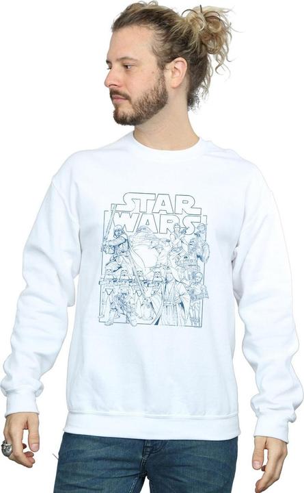 Produktbild Star Wars Outlined Sketch Sweatshirt (5XL)