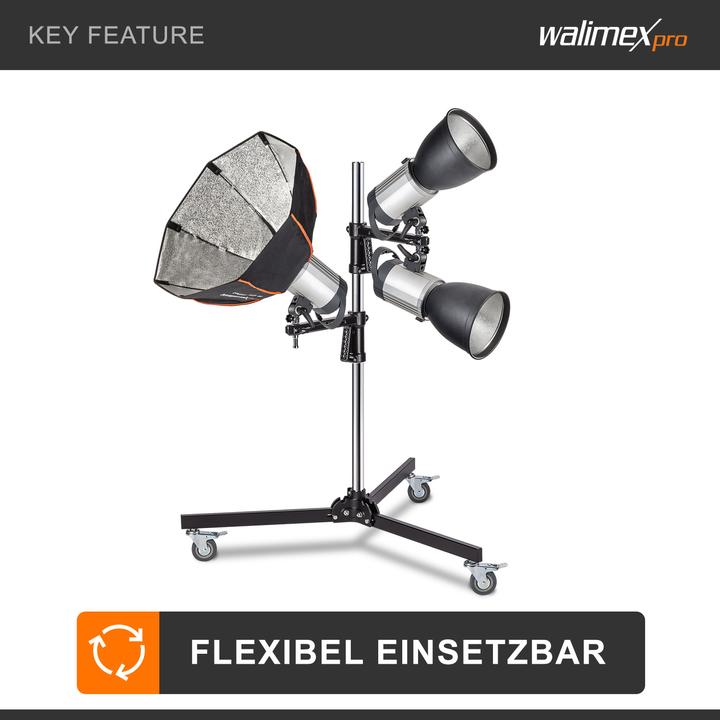 Image du produit Walimex pro Par trépied roulant (223 cm, 12 kg)