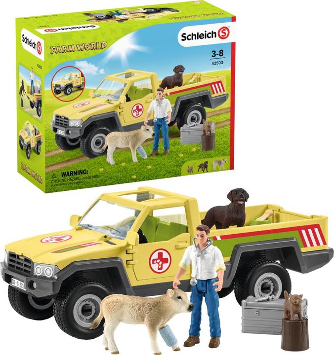 Actual product image Schleich Vet visit on the farm