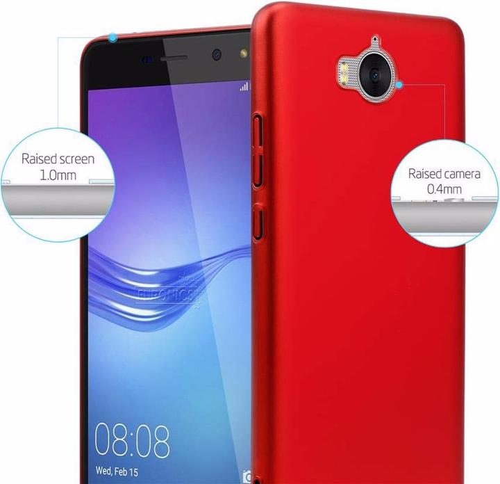 Actual product image Cadorabo Hard Cover Matt Metal Cover (Huawei Y6 (2017))
