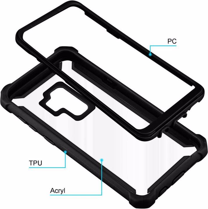 Produktbild Cadorabo Hybrid 2-in-1 Acrylic Cover (Samsung Galaxy S9+)