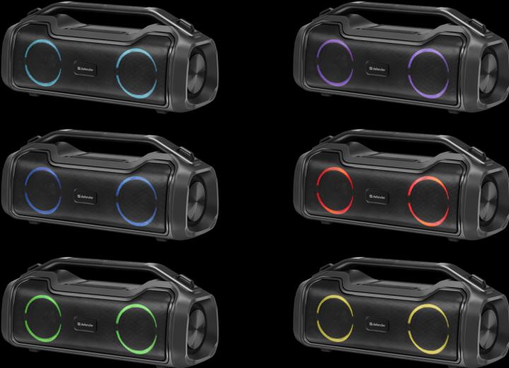 Image du produit Defender GŁOŚNIK BEATBOX 50 BLUETOOTH 50W BT/RGB/TF/TYPEC/IPX5/PWB 65950 (5 h, Fonctionnement sur batterie)