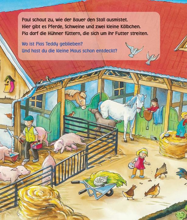 Actual product image Unkaputtbar: Mein erstes Wimmelbuch: Auf dem Bauernhof (German, Sibyl Schumann, 2021)